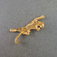 Elegante Panther-Brosche in Goldoptik – Stilvoller Blickfang
