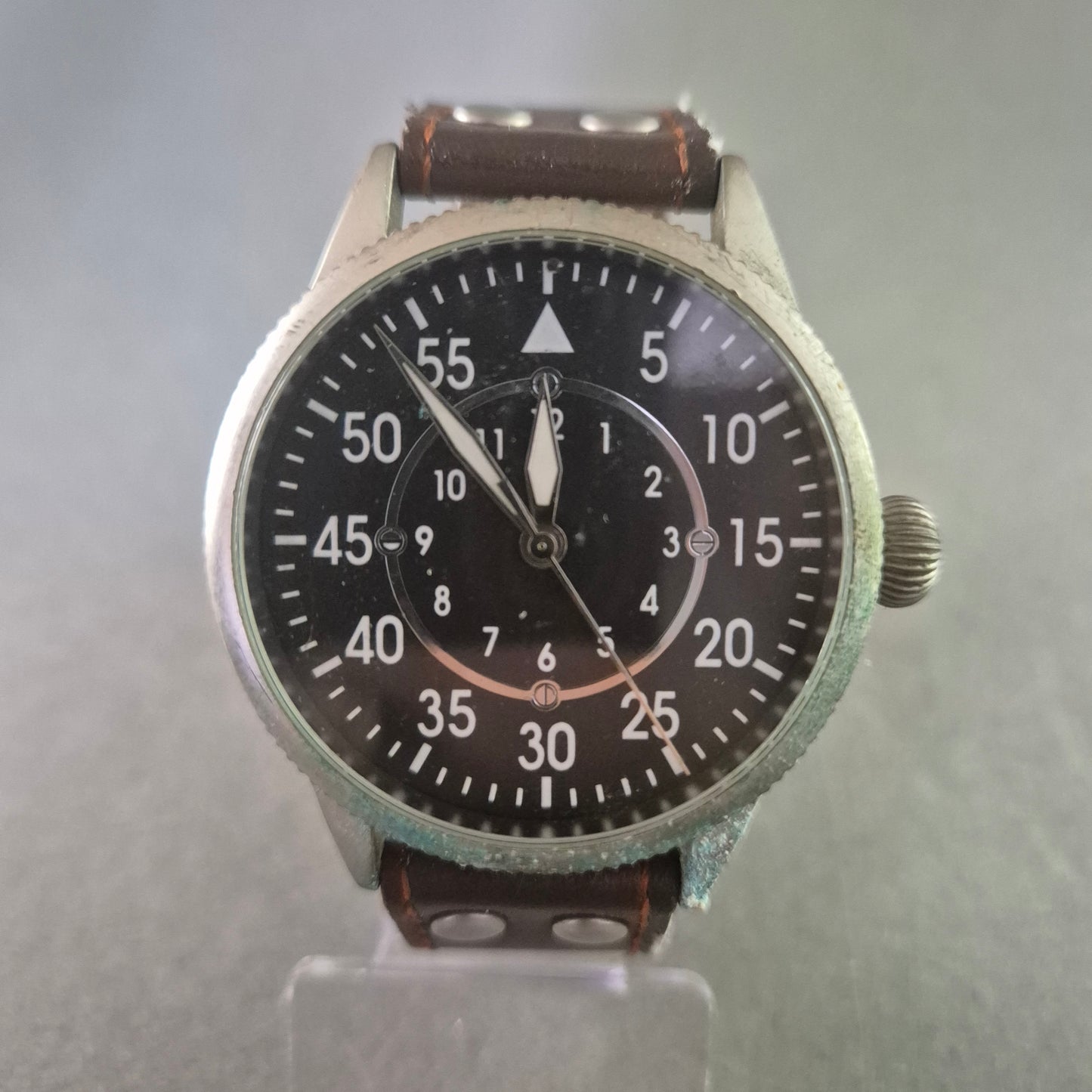 Fliegerstil Herrenarmband Uhr mit Lederarmband – Klassisches Pilotendesign