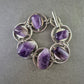 Exquisites Armband mit Amethyst-Steinen – Handgefertigter Edelstein-Look