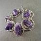 Exquisites Armband mit Amethyst-Steinen – Handgefertigter Edelstein-Look