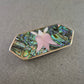 Abalone Brosche – Schillernder Paua-Muschel Schmuck mit Blüten