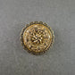 Runde Vintage Brosche – Filigranes Golddesign mit Rosette