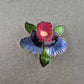 Bunte Emaille-Blumenbrosche – Künstlerisches Design in Blütenform