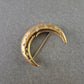 Vintage Brosche Mond & Sterne – Goldfarbener Nachthimmel-Look