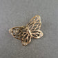Vintage Schmetterlingsbrosche mit Strass – Goldfarbener Glanz
