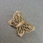 Vintage Schmetterlingsbrosche mit Strass – Goldfarbener Glanz