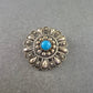 Silberbrosche mit Türkisstein – Traditionelles Design im Ethnostil