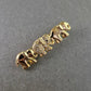 Vintage Elefanten Brosche – Glücksbringer Goldfarben & Strass