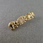 Vintage Elefanten Brosche – Glücksbringer Goldfarben & Strass