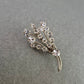 Glitzernde Vintage-Brosche mit Kristallstrass – Blumenstrauß-Design