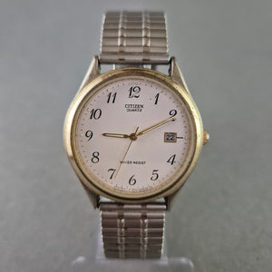 Klassische Citizen Quartz Herrenuhr - Datum & Edelstahl Band