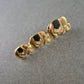 Vintage Brosche Elefantenreihe – Goldfarben, Schwarz & Strass