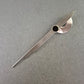 Vintage Brosche Modernist – Geometrisch Silberfarben Schwarz