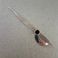 Vintage Brosche Modernist – Geometrisch Silberfarben Schwarz