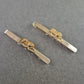 Vintage Krawattenklammern Set – Zwei Designs Gold/Silber