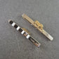 Vintage Krawattenklammern Set – Zwei Designs Gold/Silber