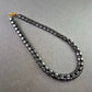 Massive Hämatit Halskette – Glänzender Look mit goldfarbenem Verschluss
