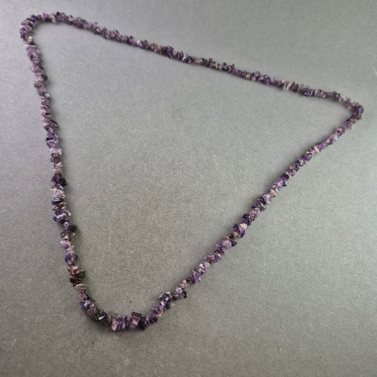 Amethyst Splitterkette – Naturstein Halskette in zartem Violett