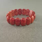 Rotes Naturstein Armband – Elastisch und ausdrucksstark