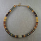 Bunte Bernstein Halskette – Warme Töne im Scheibenformat