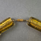 Goldgelbe Glas Halskette – Handgefertigt im Vintage-Stil