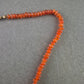 Oranger Karneol Halskette – Feine Edelsteinperlen in warmem Ton
