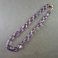 Klassische Amethyst Kette – Ovale Edelsteinperlen in sanftem Violett