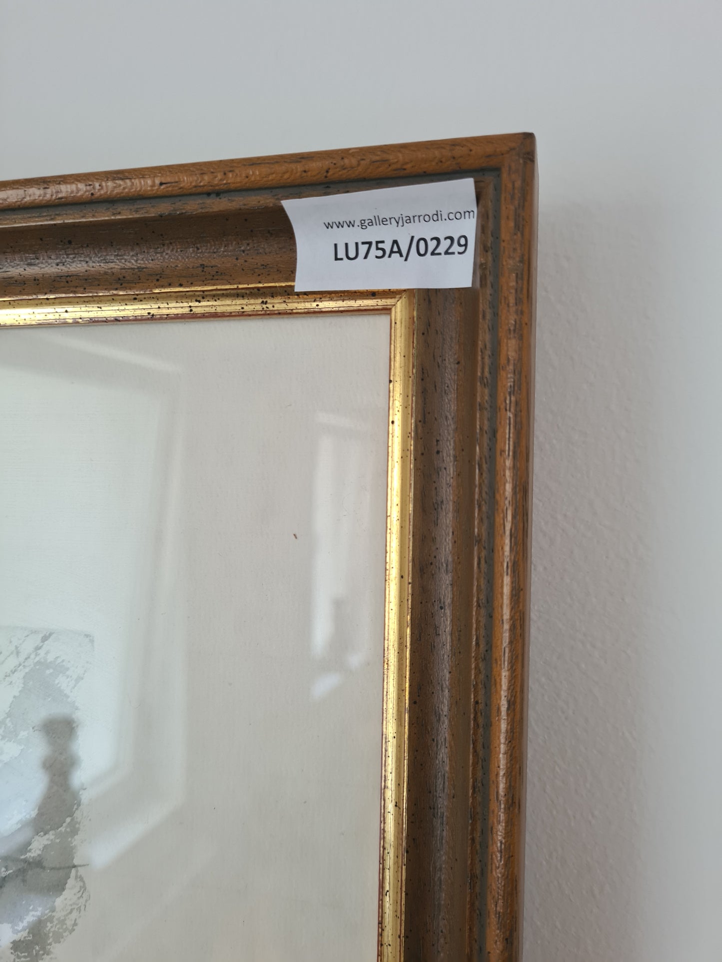 Kunst Aquarellmalerei Gemälde Signiert Wald Landschaft 70x60cm