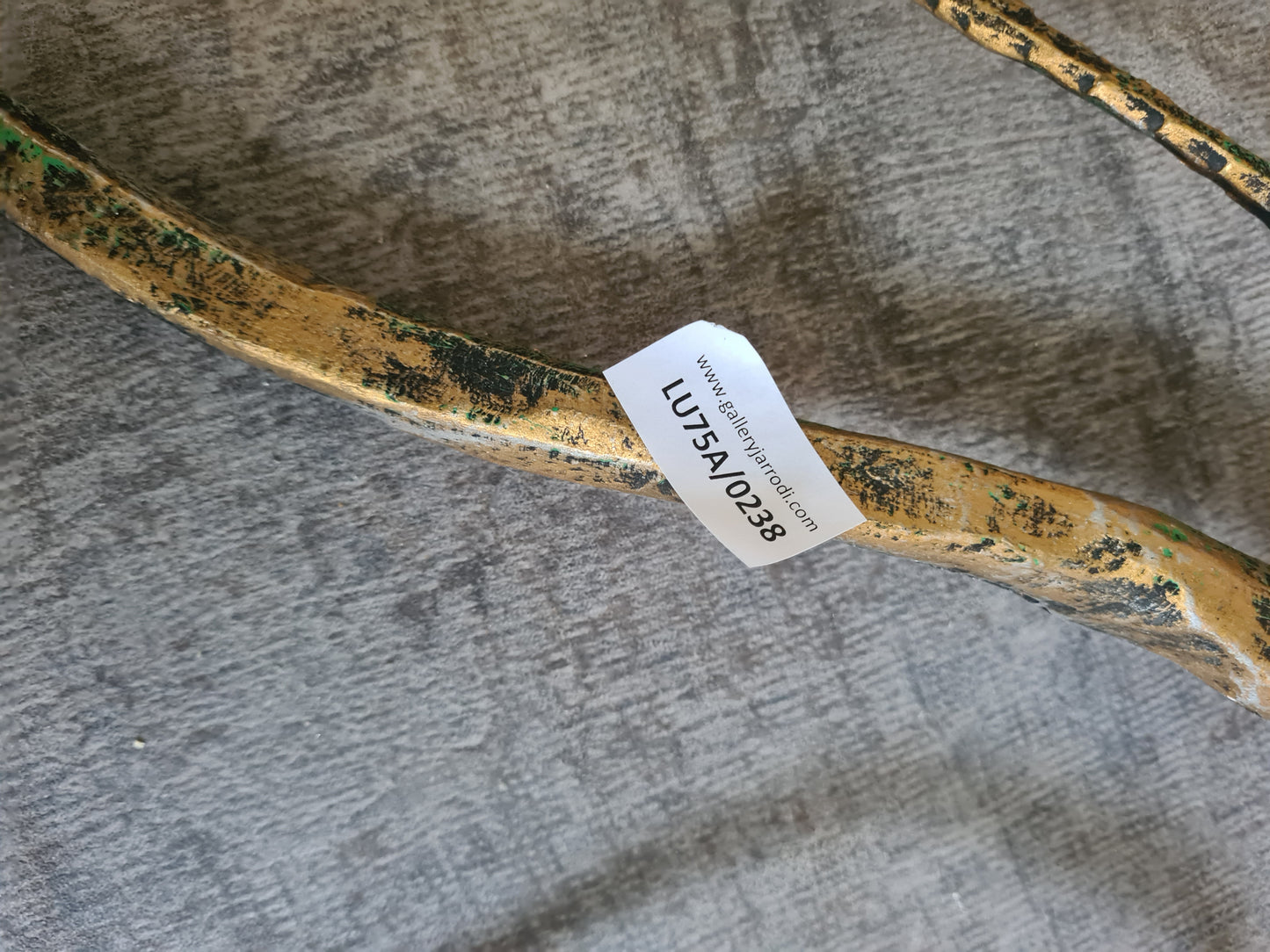 Couchtisch Salvino Marsura signiert Italien Glas Metall 120x75x45cm