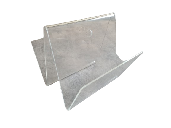 Acrylglas Zeitungshalter Ständer Mid Century Plexiglas 30cm