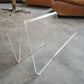 Acrylglas Zeitungshalter Ständer Mid Century Plexiglas 30cm