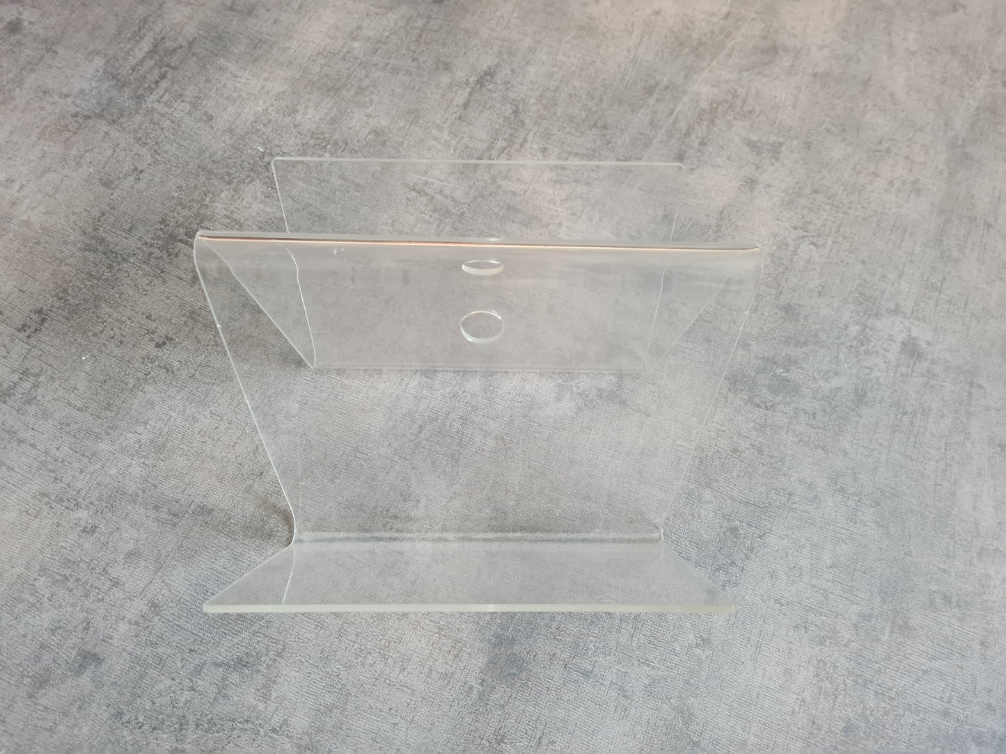 Acrylglas Zeitungshalter Ständer Mid Century Plexiglas 30cm