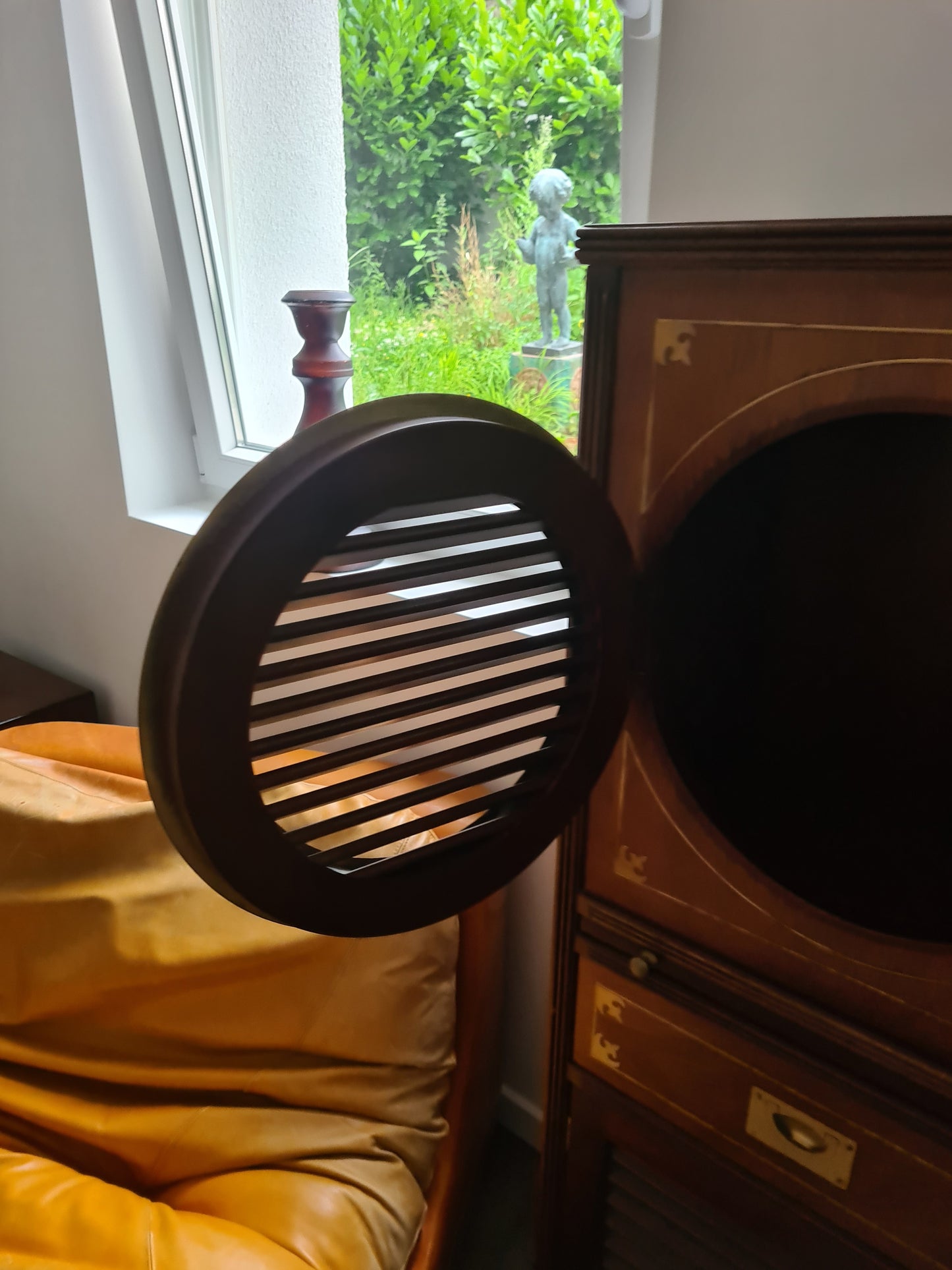 Marine Schrank Schiffsmöbel Sekretär Old Navy Bullauge Messing130cm