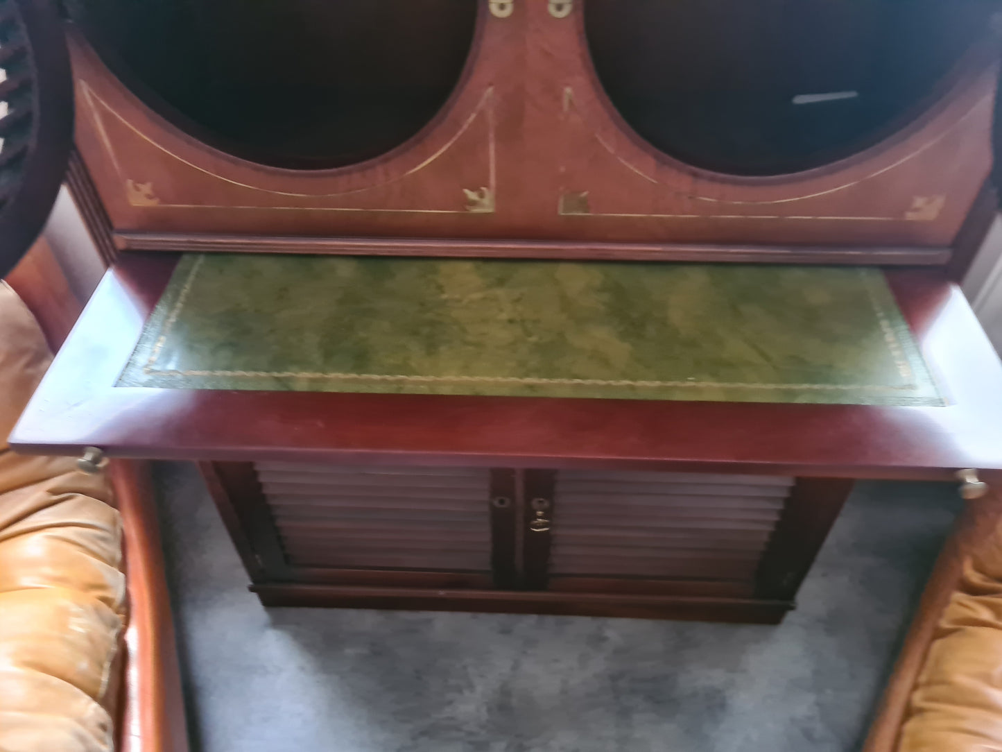 Marine Schrank Schiffsmöbel Sekretär Old Navy Bullauge Messing130cm