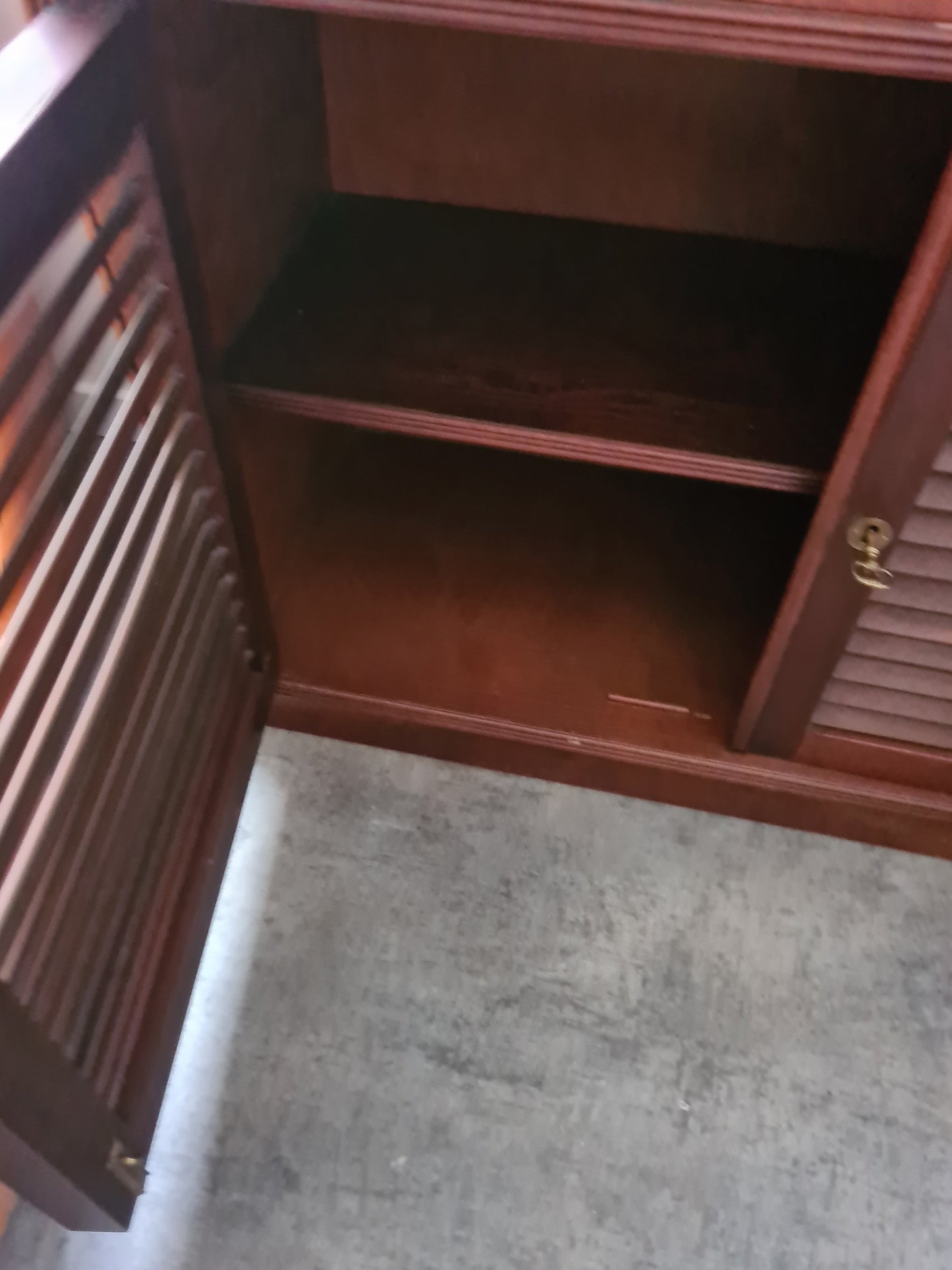 Marine Schrank Schiffsmöbel Sekretär Old Navy Bullauge Messing130cm