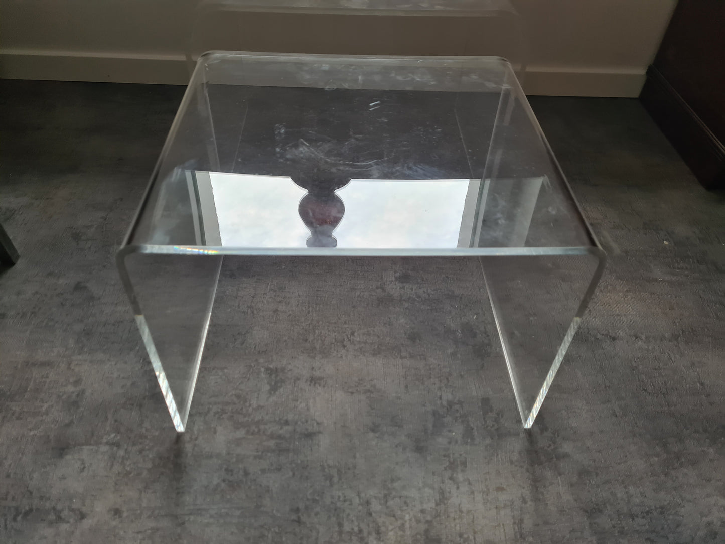 60er 70er Jahre Beistelltische Schachteltische Acrylglas Tisch 45cm