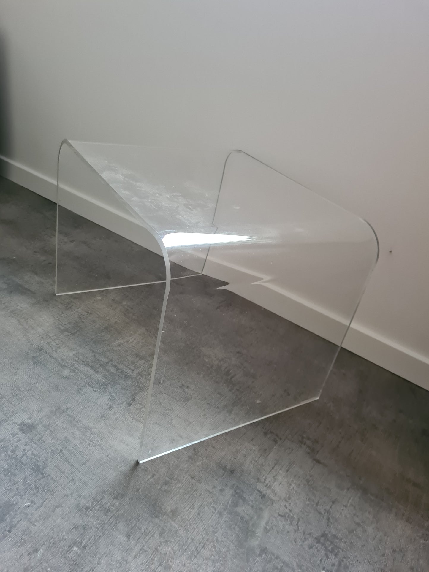 60er 70er Jahre Beistelltische Schachteltische Acrylglas Tisch 45cm