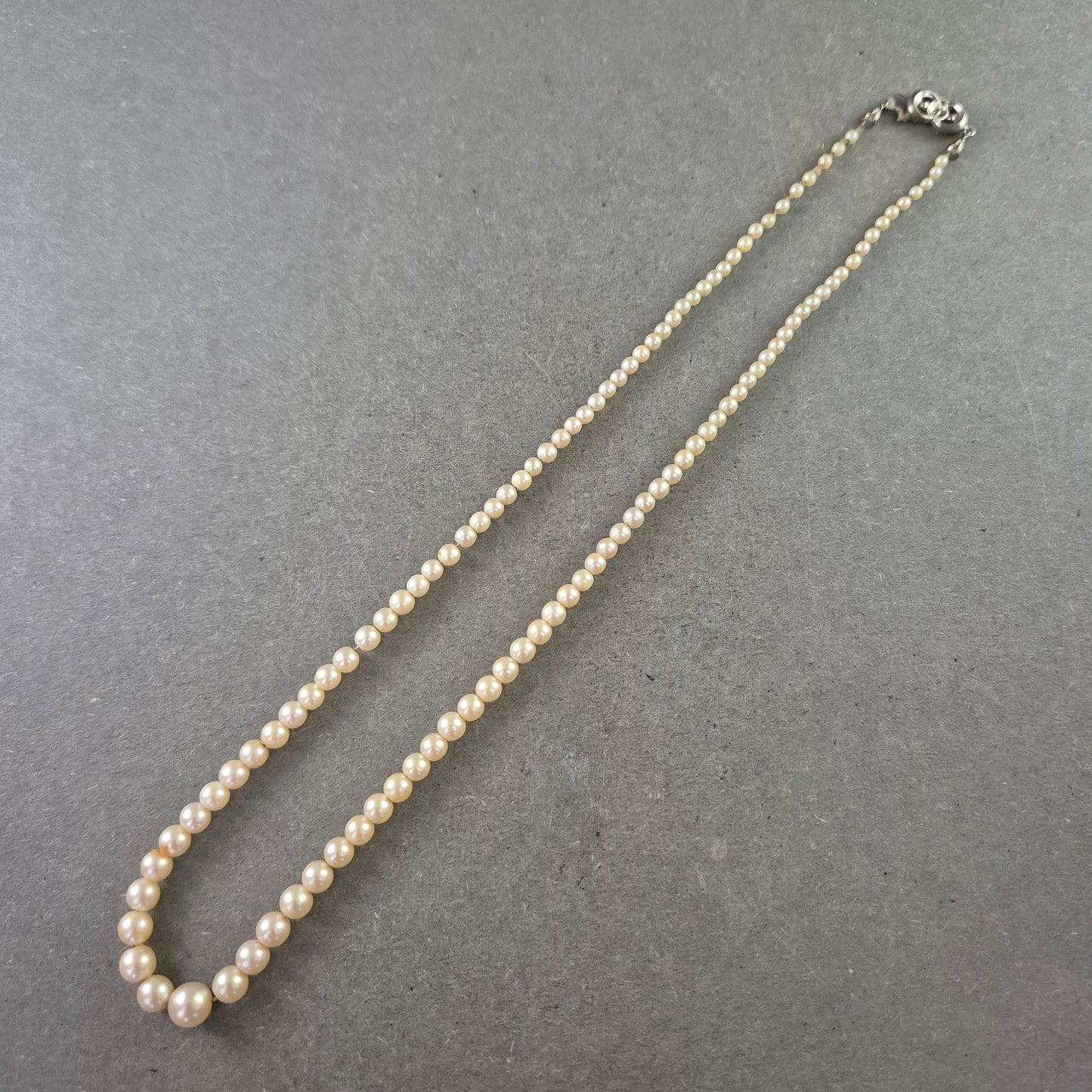 Klassische Perlenkette mit Silberverschluss – Eleganz in ihrer reinsten Form