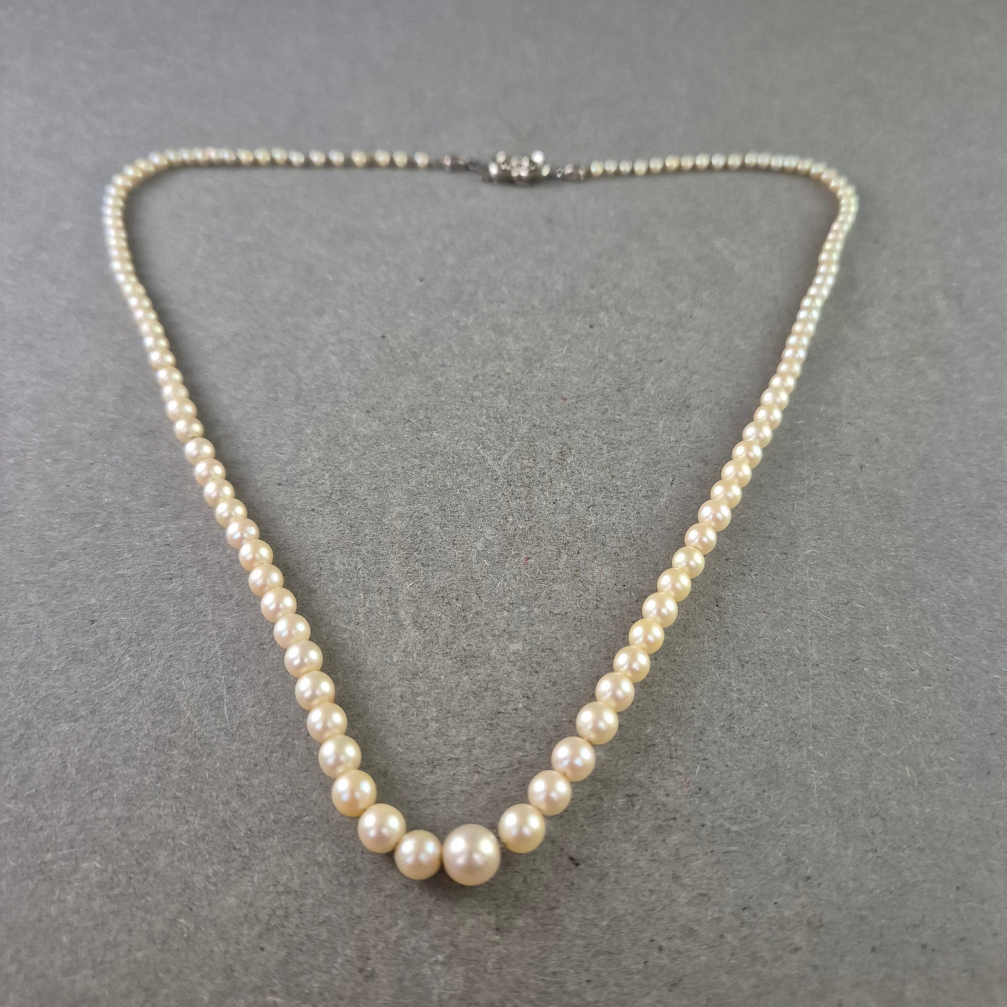 Klassische Perlenkette mit Silberverschluss – Eleganz in ihrer reinsten Form