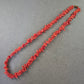Klassische Kette aus roten Korallenchips – Natur pur in kräftigem Rot