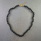 Elegante schwarze Halskette aus Onyx