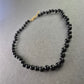 Elegante schwarze Halskette aus Onyx