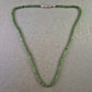 Feine Jade-Halskette mit Silber-Verschluss (835)