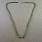 Feine Jade-Halskette mit Silber-Verschluss (835)