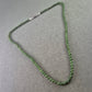 Feine Jade-Halskette mit Silber-Verschluss (835)