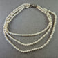 Elegante Perlenkette mit 835er Silberverschluss – Klassischer Vintage-Charme