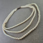 Elegante Perlenkette mit 835er Silberverschluss – Klassischer Vintage-Charme