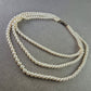 Elegante Perlenkette mit 835er Silberverschluss – Klassischer Vintage-Charme