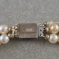 Elegante Perlenkette mit 835er Silberverschluss – Klassischer Vintage-Charme