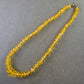 Gelbe Kristall Halskette – Funkelnder Blickfang mit Vintage-Charme